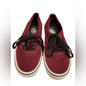 VANS Classic Canvas Burgundy Skate Shoes Men’s Size 6.0 Women’s Size 7.5